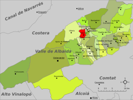 Kaart van Alfarrasí