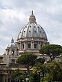 The dome of St. Peter's Basilica, seen from a gallery in the Vatican Museums