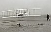 Der Wright Flyer beim Erstflug