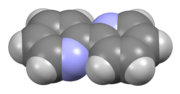 Space-filling model of the 2,2′-bipyridine molecule