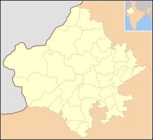 Pháo đài Amer trên bản đồ Rajasthan