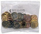 Početni paket hrvatskih eurokovanica iz prosinca 2022.
