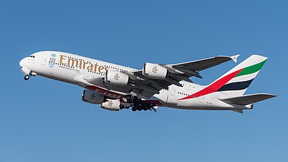 Největší dopravní letadlo světa Airbus A380 aerolinek Emirates