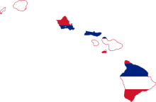 Flag-map of Hawaii.svg
