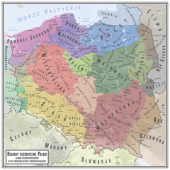 Mapa ziemi wieluńskiej