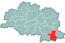 Аршанскі раён на мапе