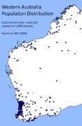 Розподіл населення Західної Австралії