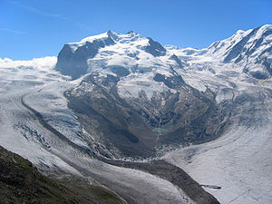 Monte-Rosa-Masivo vidita de Gornergrat