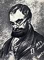 Nikolaj Aleksejevitsj Severtsov op 27 maart 1859 (Tekening: Тарас Шевченко) overleden op 26 januari 1885