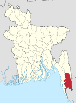 Location of ബന്ദർബൻ in Bangladesh