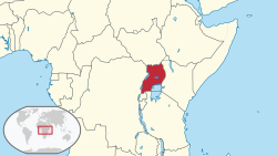 Mapa ya Uganda