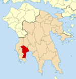 Χάρτης του Δήμου Μεσσήνης