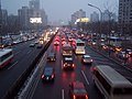 塞车 a traffic jam in Beijing