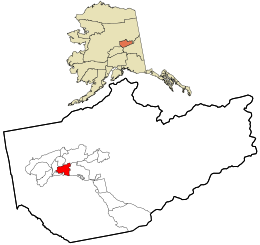 Location within Fairbanks North Star Borough and the U.S. state of آلاسکا ایالتی