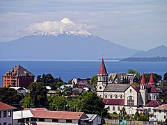 Puerto Varas, lago Llanquihue y volcán Osorno