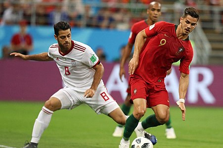 Coupe du monde 2018, 2e mi-temps du match entre l’Iran et le Portugal.