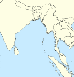 Approximate location where Sentinelese is spoken