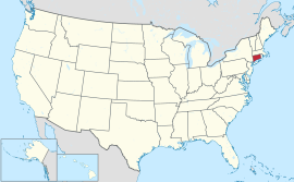 Map of the United States with ਕਨੈਟੀਕਟ highlighted