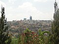 Downtown Kigali sett fra minnesmerket for folkemordet i Rwanda.