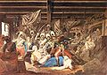 Polski: Rzeź Pragi, obraz Aleksandra Orłowskiego English: Massacre of Praga, a painting by Aleksander Orłowski, 1810, currently in the National Museum in Kraków during Kościuszko Uprising.
