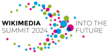 Wikimedia Summit 2024 logo - colorful, slogan.png