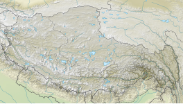 Map showing the location of Lhotse Shar