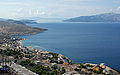 8.6 - 14.6: Il canal da Corfu sper Saranda en l'Albania. A dretga l'insla da Corfu, a sanestra la riva albanaisa.