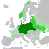 Wilayah kekuasaan Jerman pada puncak kejayaannya pada masa Perang Dunia II (akhir 1942)