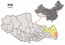 チベット自治区の中のマルカム県