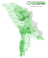 Votes won by the Liberal Democratic Party of Moldova (PLDM) in the April 2009 legislative election by raion and municipality