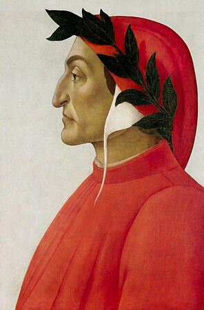 Dante Alighieri (portret Sandra Botticellija, 1495.)