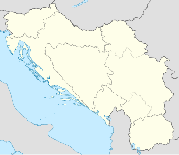 1982–83 Yugoslav First League is located in Yugoslavia