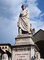 Dante-Statue vor Santa Croce, Florenz, Enrico Pazzi, 1865