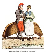 Mann og kone fra Nordmøre tidlig på 1800-tallet