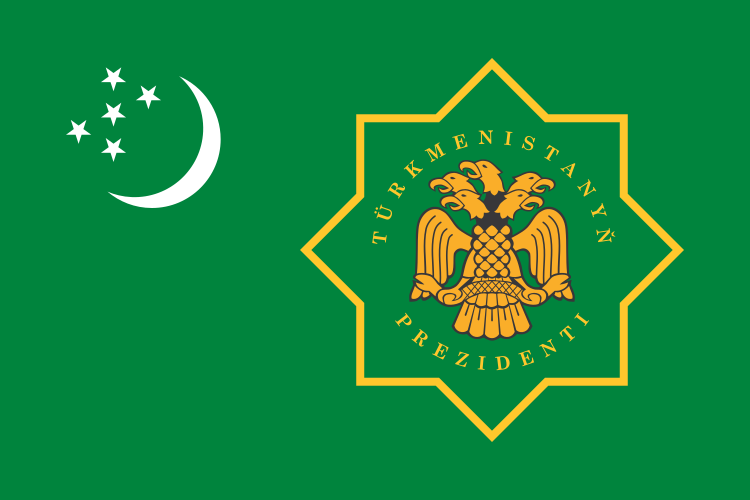 File:Flag of the President of Turkmenistan.svg
