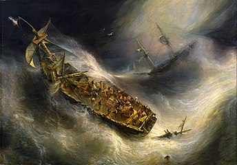 Trait de dévouement du capitaine Desse, de Bordeaux, envers le Colombus, navire hollandais (1829), musée des Beaux-Arts de Bordeaux.