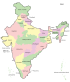 Karta država i teritorija Indije