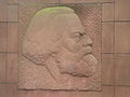 Karl Marx memorial in Berlin-Stralau, Germany