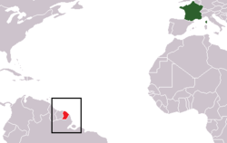 Location of फ्रेंच गुयाना