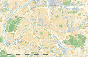 Цвинтар Монмартр. Карта розташування: Париж