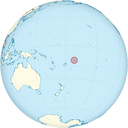 Samoan sijainti kartalla