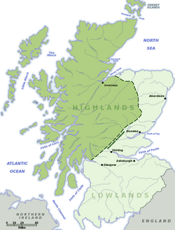delitev Škotskega višavja in nižavja