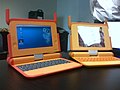 One Laptop per Child (OLPC): concept picture - red machine - third development prototype