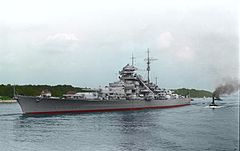 Thiết giáp hạm Bismarck vào năm 1940