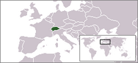 Locatie van Confédération Suisse / Schweizerische Eidgenossenschaft / Confederazione Svizzera / Confederaziun Svizra