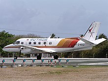 Embraer EMB 110 Bandeirante (YV-245C) en el Aeropuerto Internacional de Piarco de Trinidad y Tobago (2003)