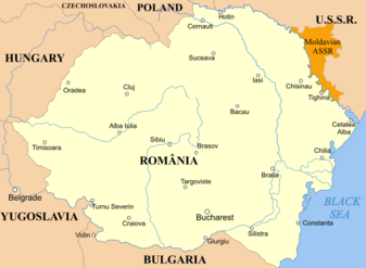 Lokacija Kraljevine Rumunjske