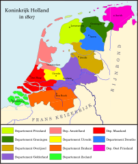 Mapa Królestwa Holandii
