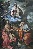 Марко даль Піно. «Мадонна з немовлям, Іваном Хрестителем і Св. Андрієм», 1557