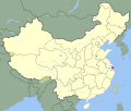 上海在中国的位置 SVG map of the location of Shanghai in China